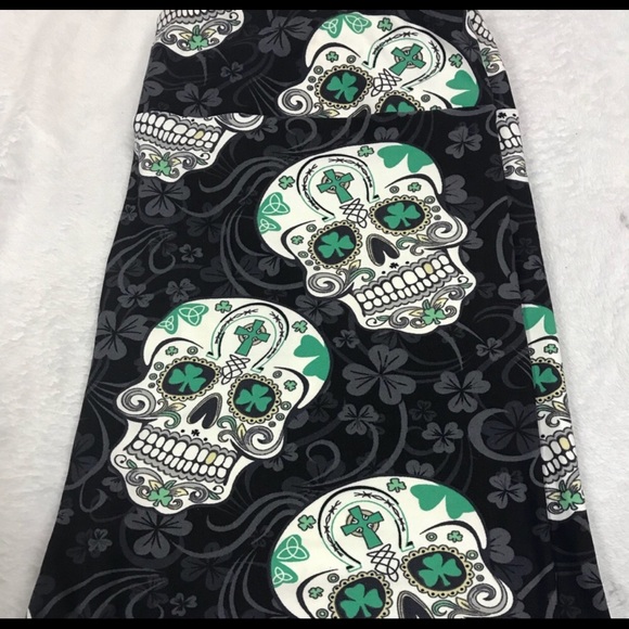 🆕 TC Irish Skull Leggings - Picture 3 of 3
